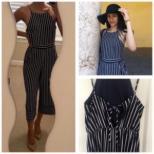 NWT Striped Jumpsuit